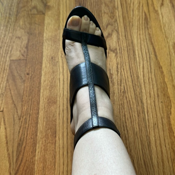 BCBGMaxAzria Black Vachetta Wedge heel - Picture 5 of 6